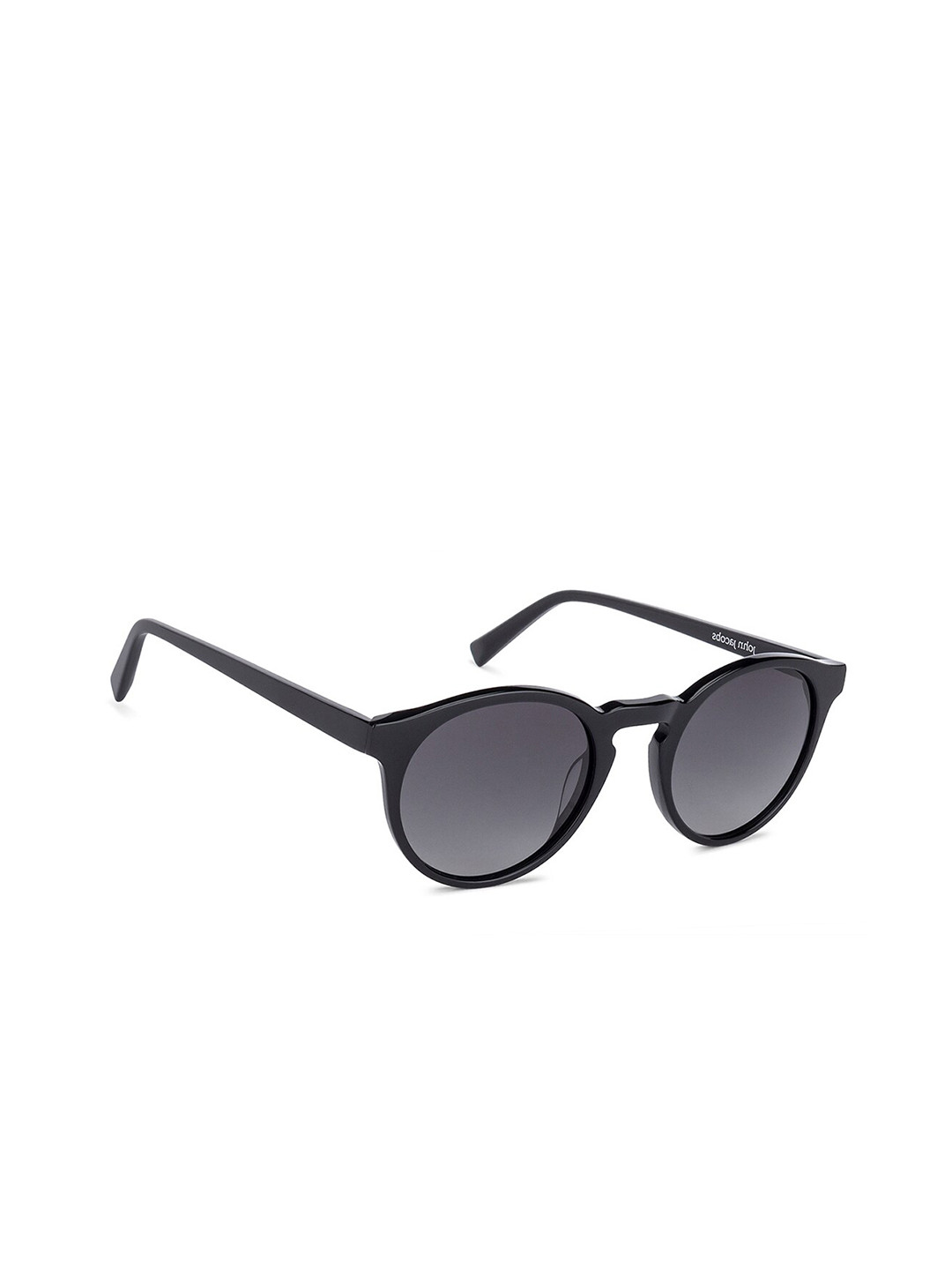 

John Jacobs Round Sunglasses with Polarised and UV Protected Lens, Grey