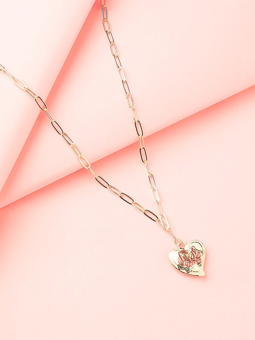 

DressBerry Gold-Plated Enamelled Necklace