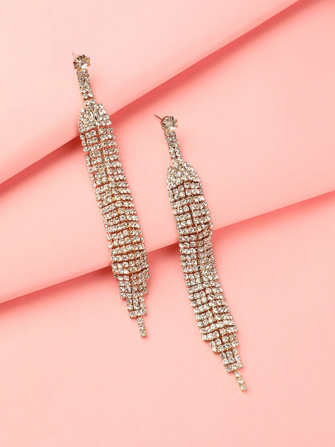 

DressBerry Silver-Toned Drop Earrings