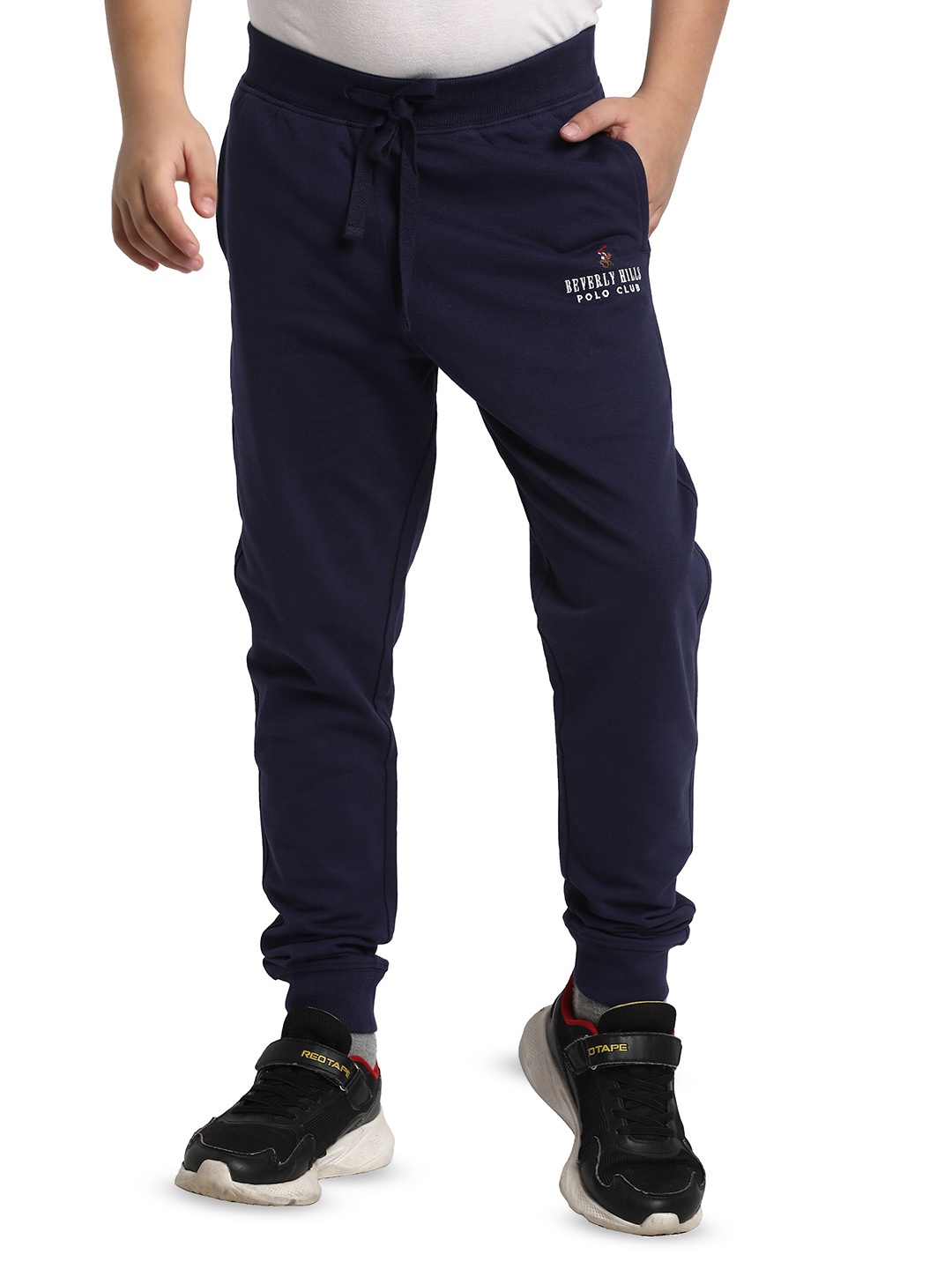 

Beverly Hills Polo Club Boys Pure Cotton Joggers, Navy blue