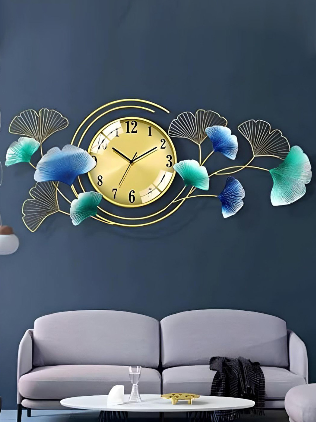 

The Art House Blue Abstract Shaped Wall Clock