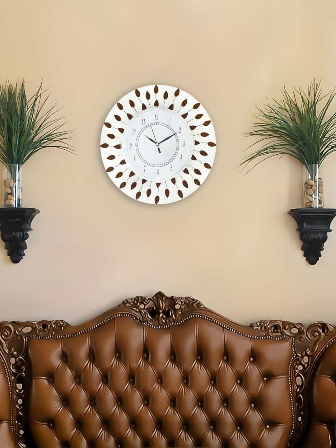 

The Art House White Abstract Shaped Wall Clock