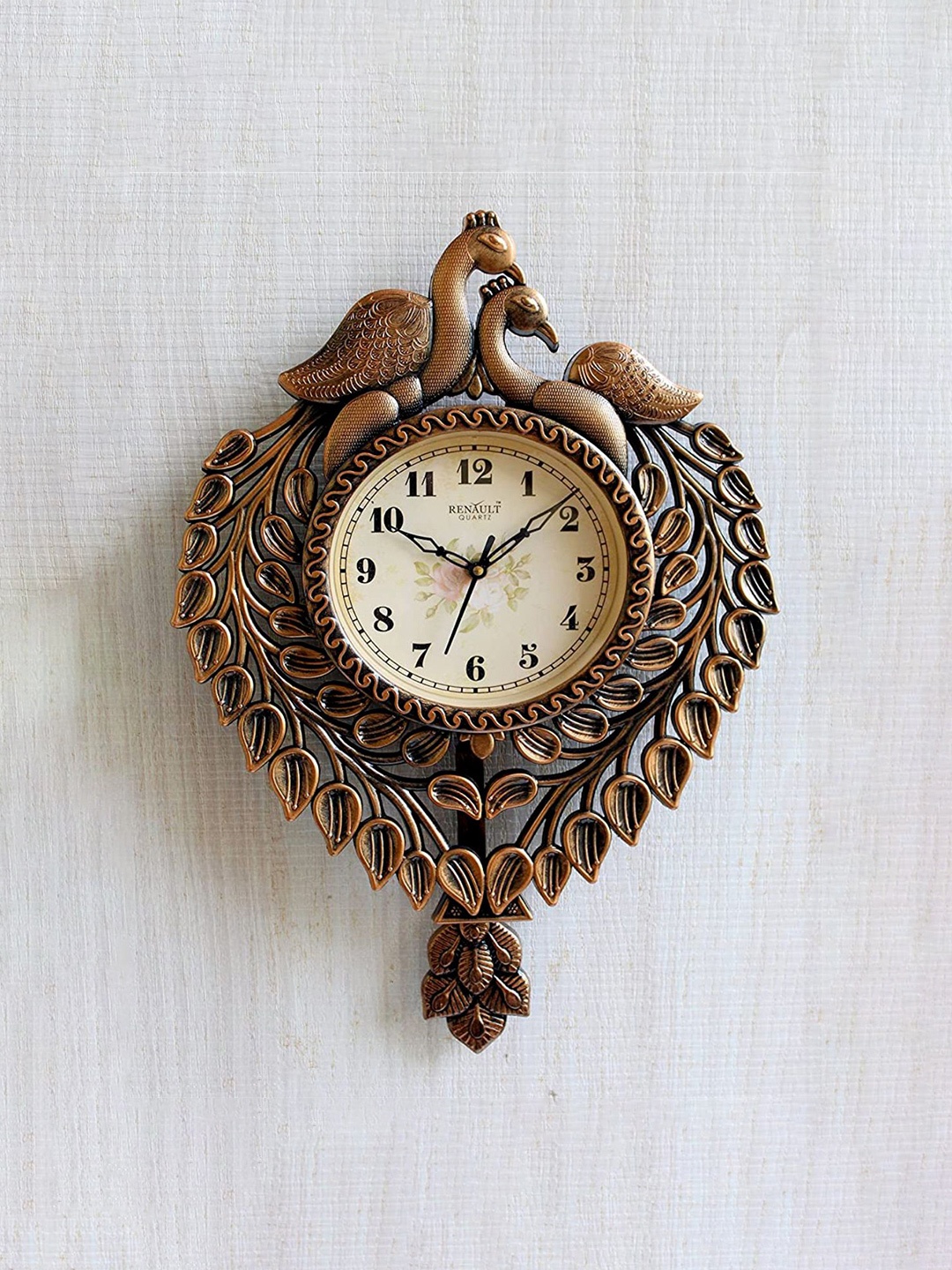

The Art House Brown & Beige Textured Metal Abstract Shaped Wall Clock