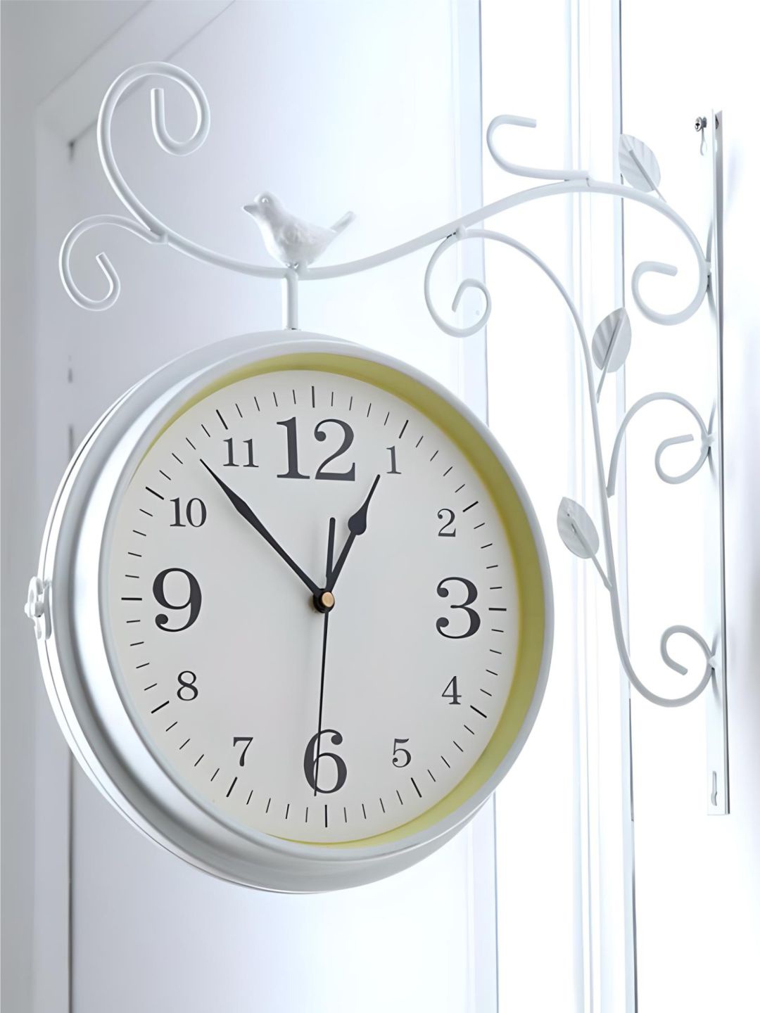 

The Art House White & Black Textured Round Shaped Contemporary Wall Clock