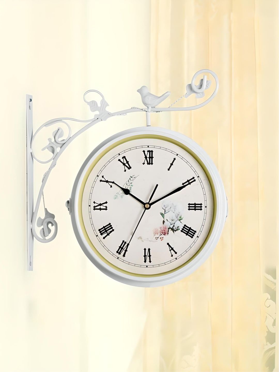 

The Art House White & Black Textured Abstract Shaped Contemporary Wall Clock