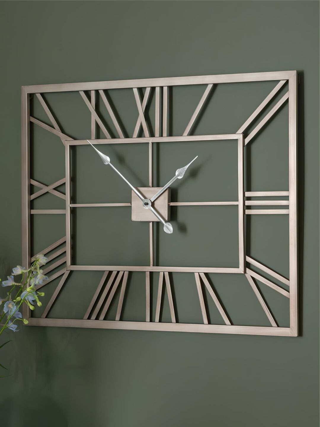 

The Art House Grey Rectangle Shaped Wall Clock