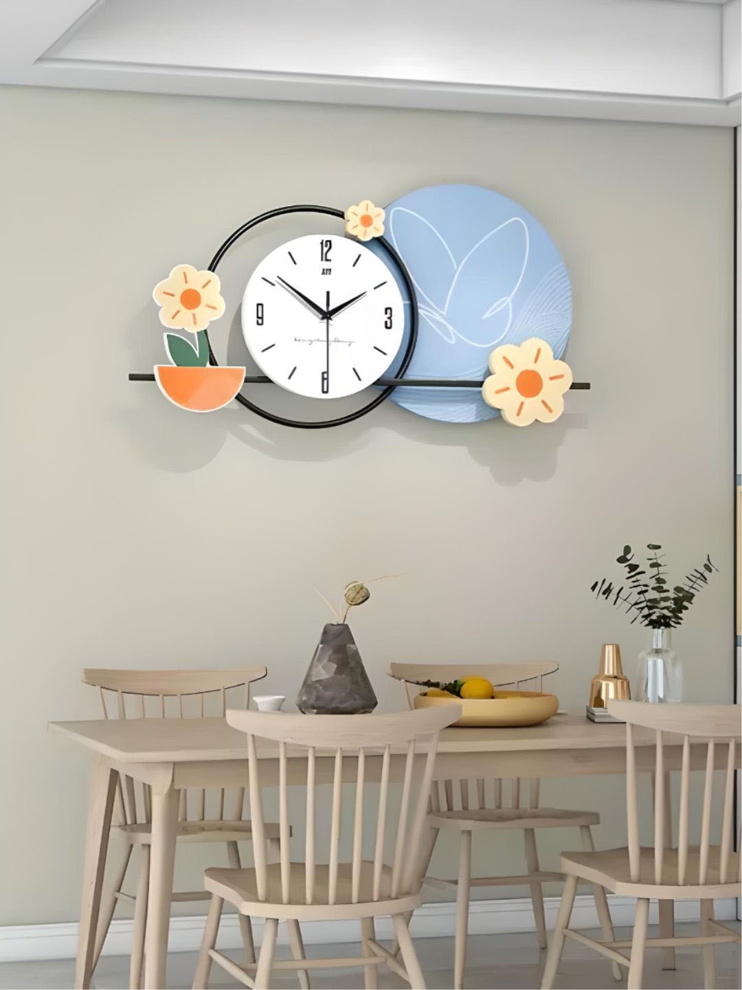 

The Art House Blue Abstract Shaped Wall Clock