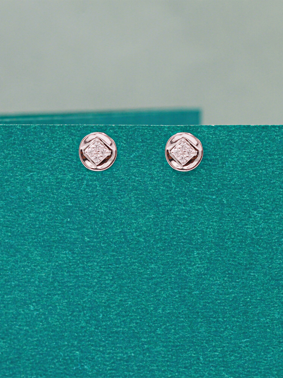 

SANGEETA BOOCHRA Circular Cubic Zirconia Stone Studded Studs Earrings, Silver