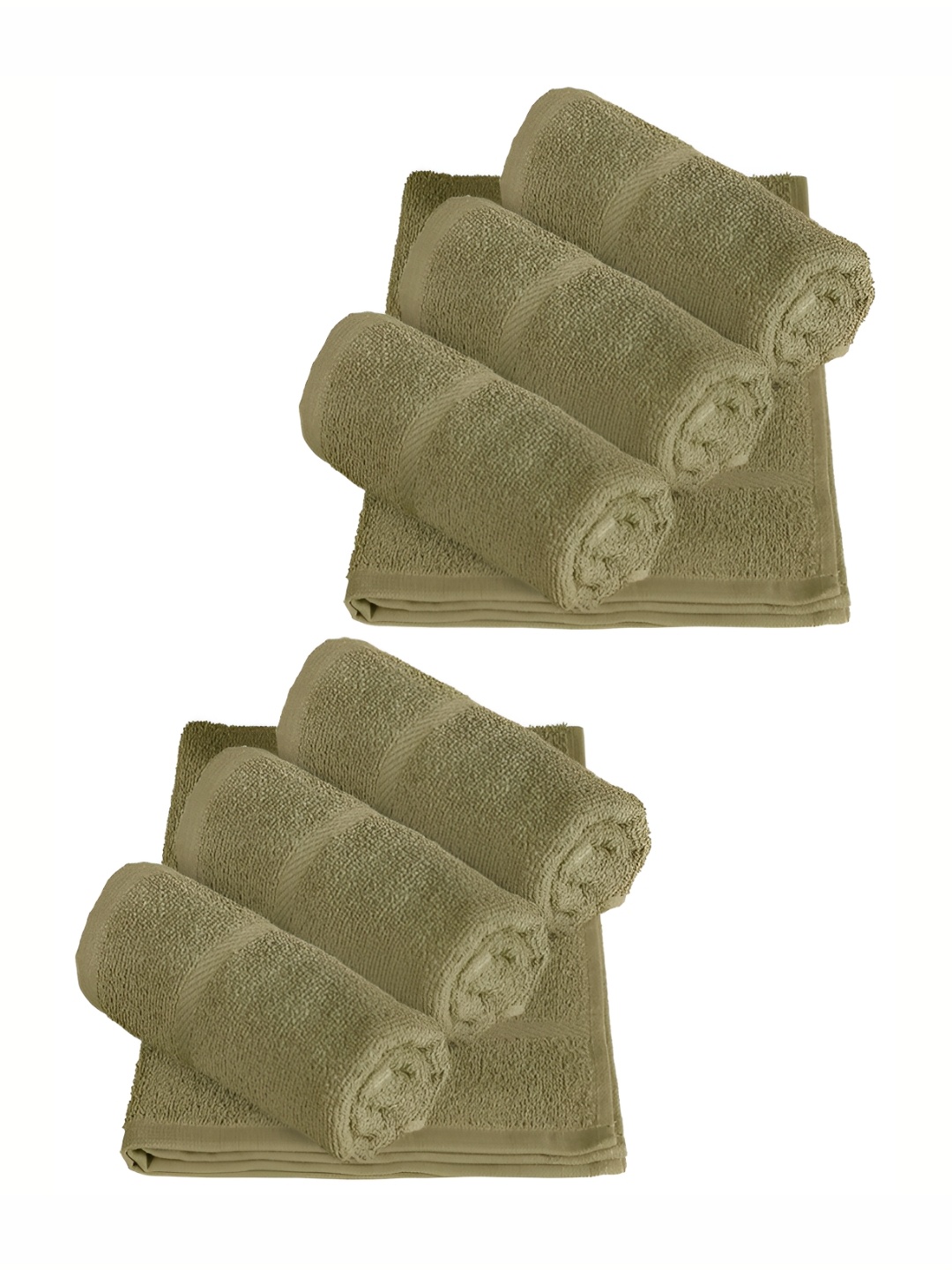 

Bedspun Green 8 Pieces 350 GSM Hand Towels