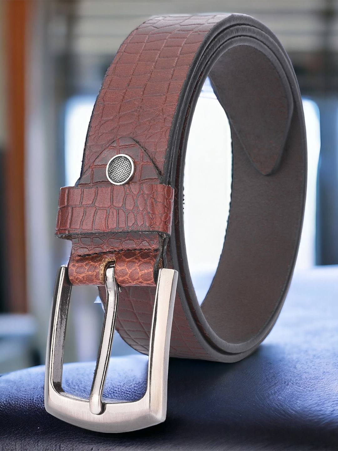 

Kastner Men Textured Leather Formal Belt, Brown