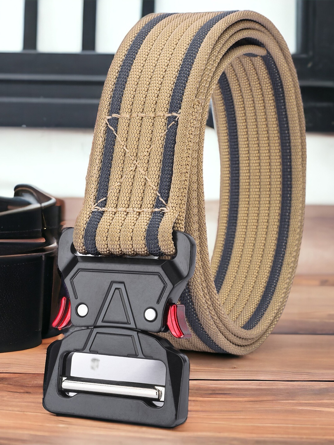 

Kastner Textured Canvas Casual Belt, Beige