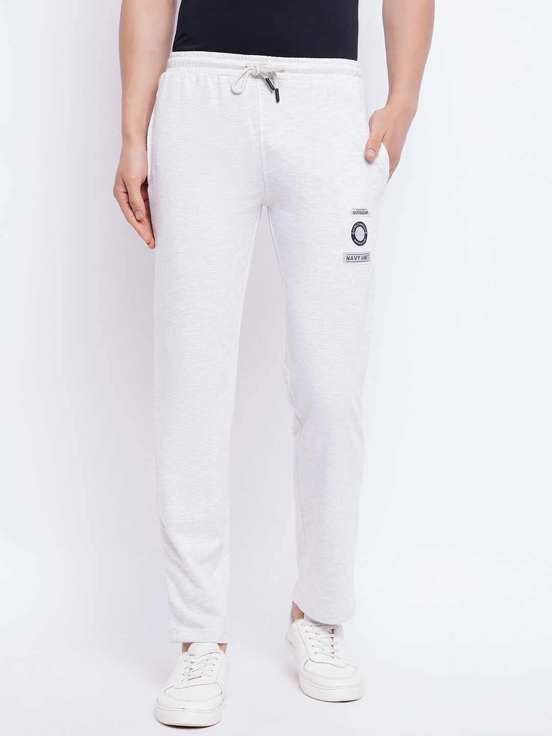

Duke Men Cotton Mid-Rise Slim Fit Track Pant, Grey