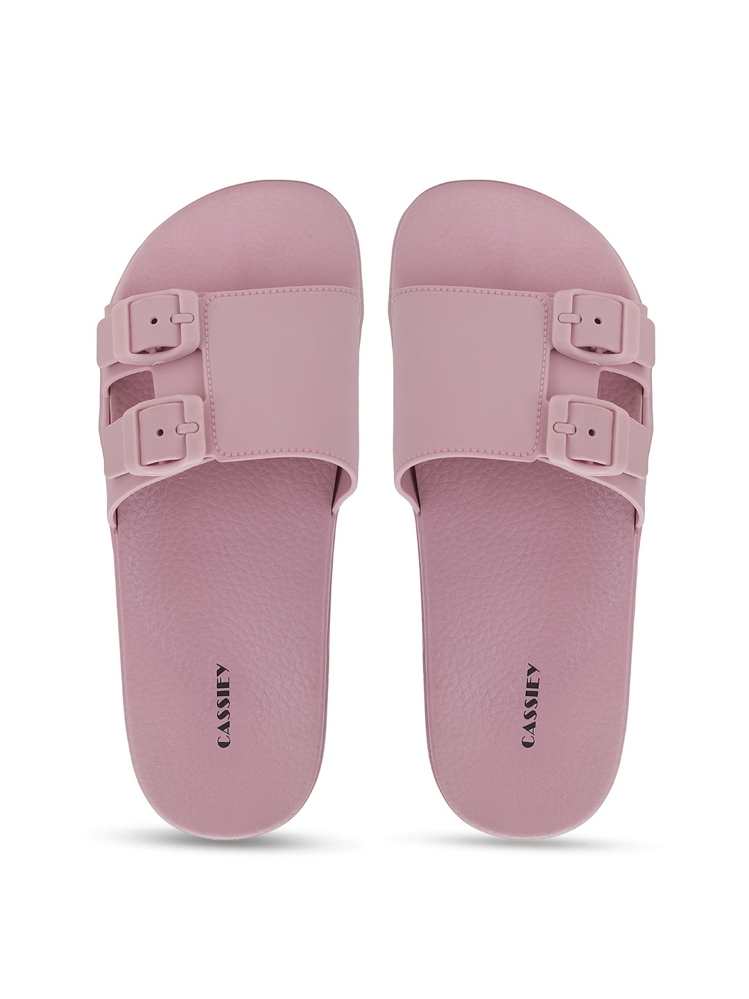 

CASSIEY Women Rubber Slip-On Sliders, Pink