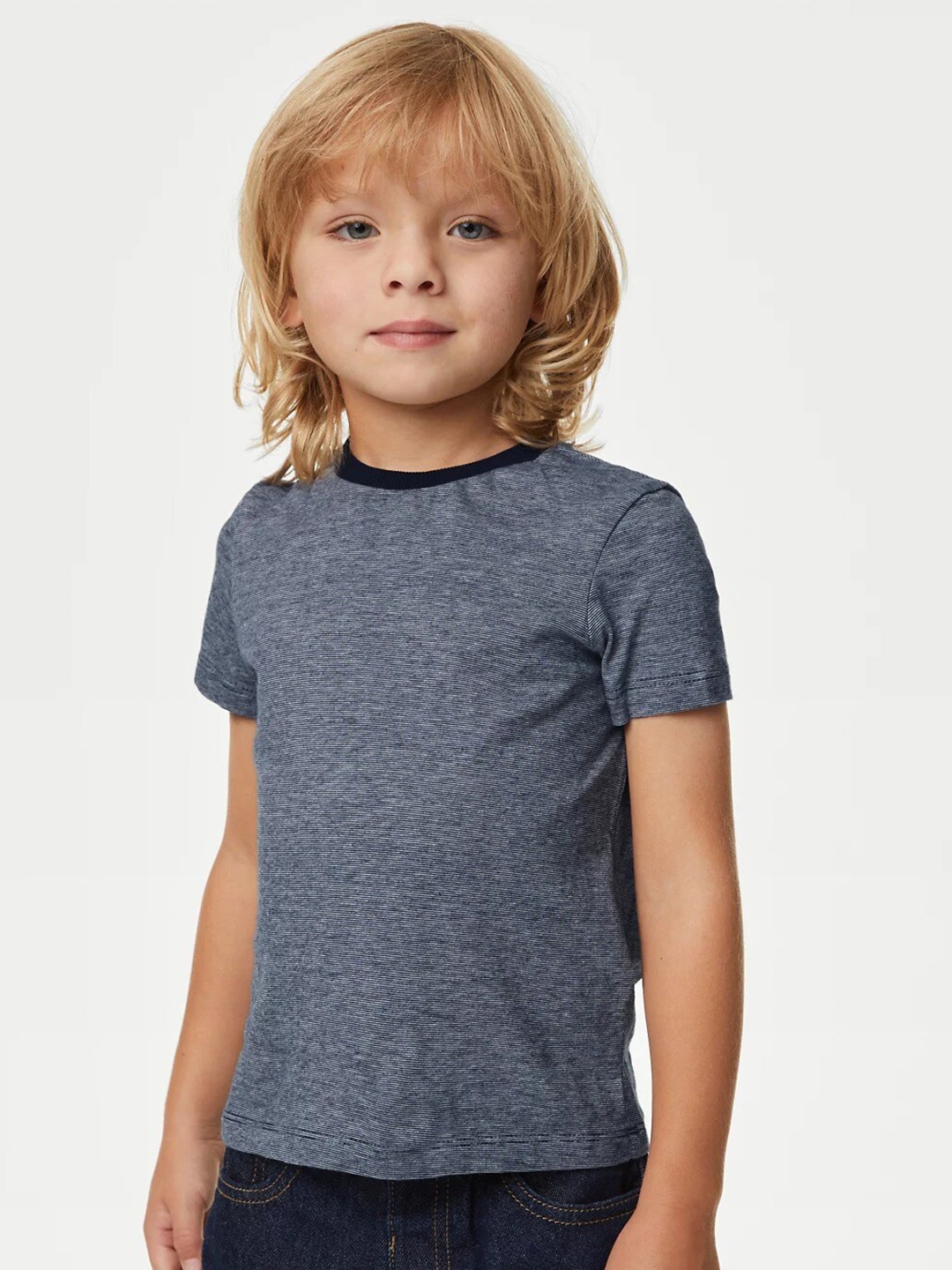 

Marks & Spencer Boys Cotton Teal Shirt