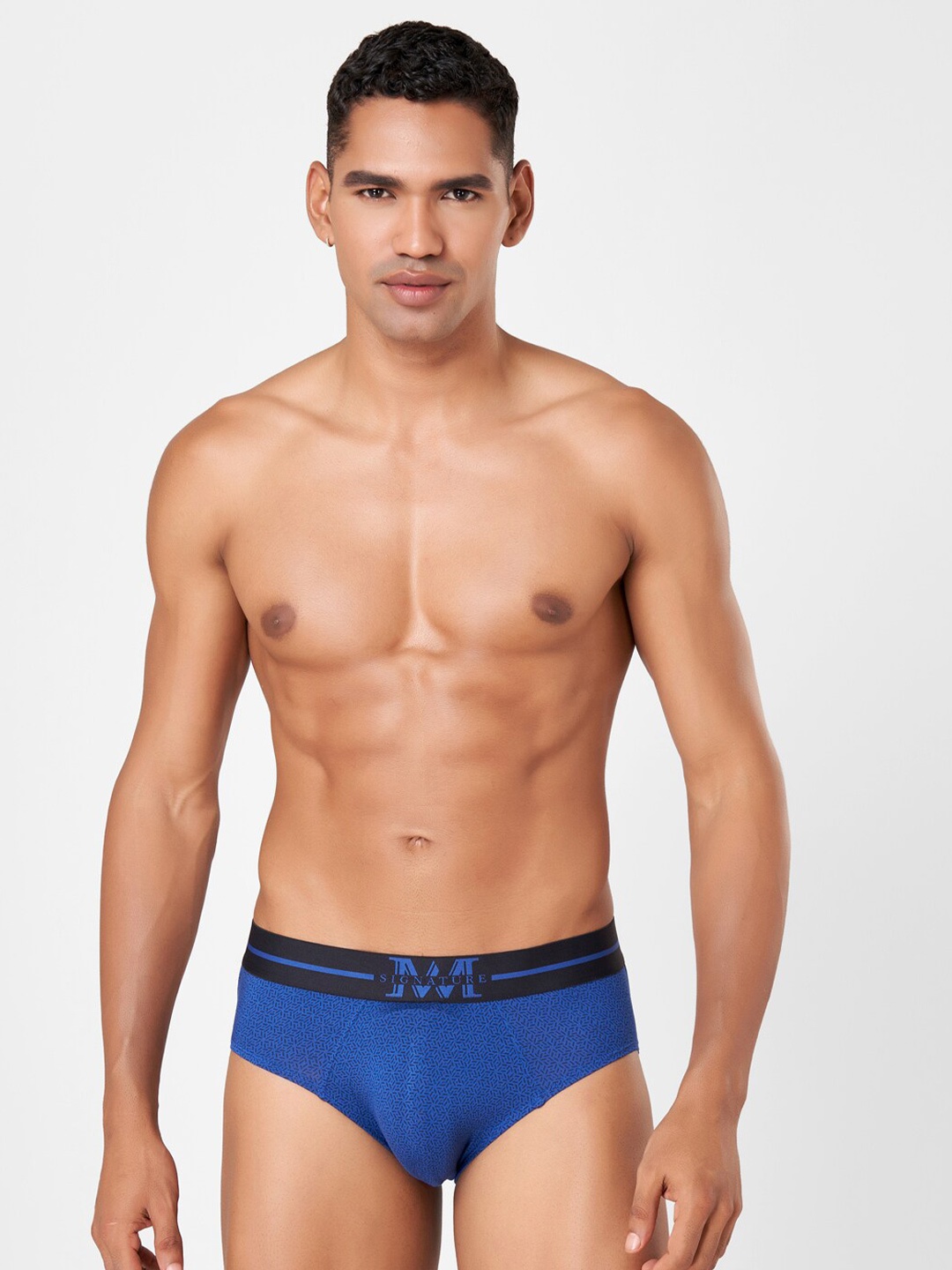 

Macroman M-Series Printed Mid Rise Breathable Briefs 8903978392530, Blue