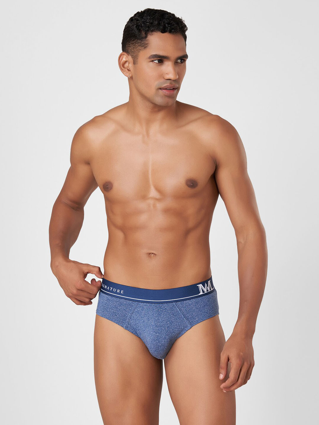 

Macroman M-Series Mid-Rise Moisture Wicking Basic Briefs8903978391304, Blue