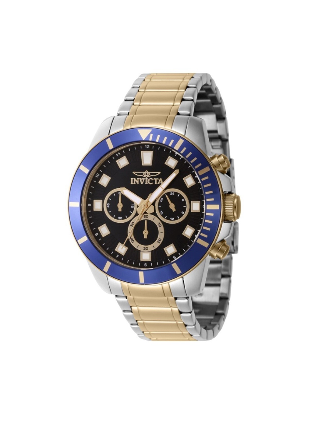 

Invicta Pro Diver Men Stainless Steel Bracelet Style Chronograph Analogue Watch 46047, Black
