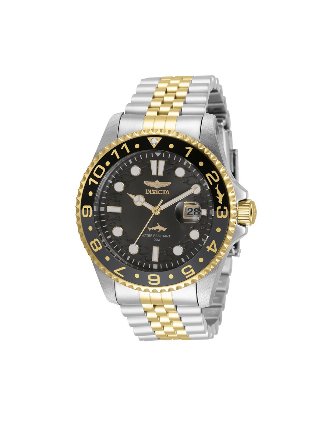 

Invicta Men Stainless Steel Bracelet Style Straps Analogue Watch 35131, Black