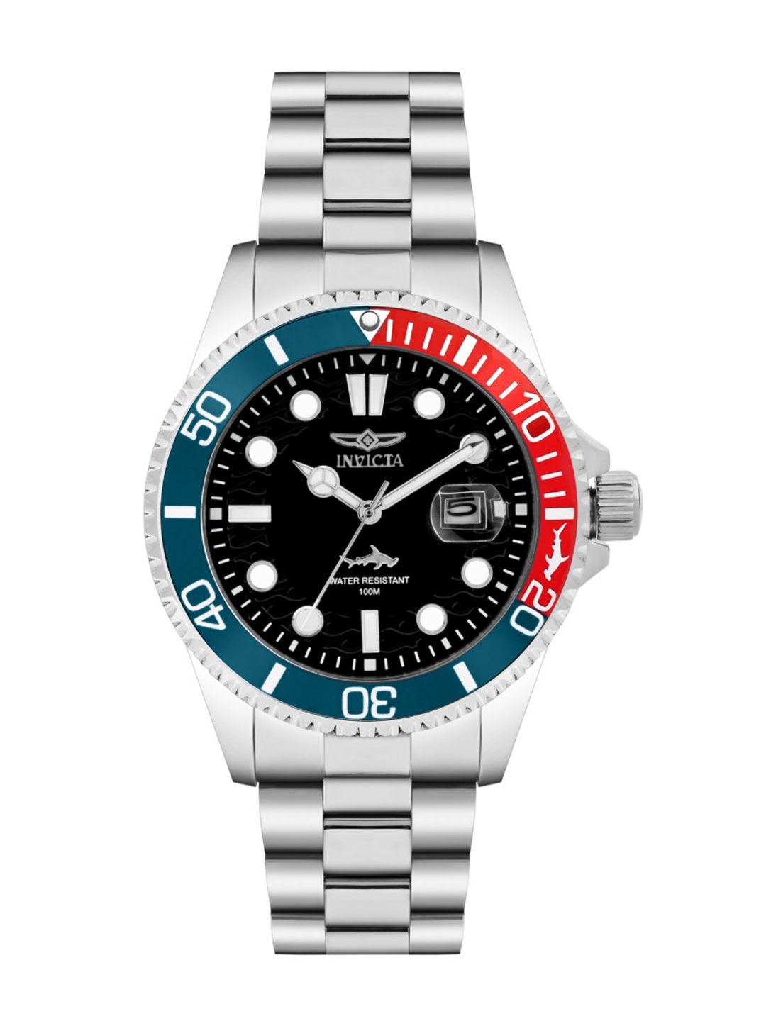 

Invicta Men Stainless Steel Bracelet Style Straps Analogue Watch 44708, Black