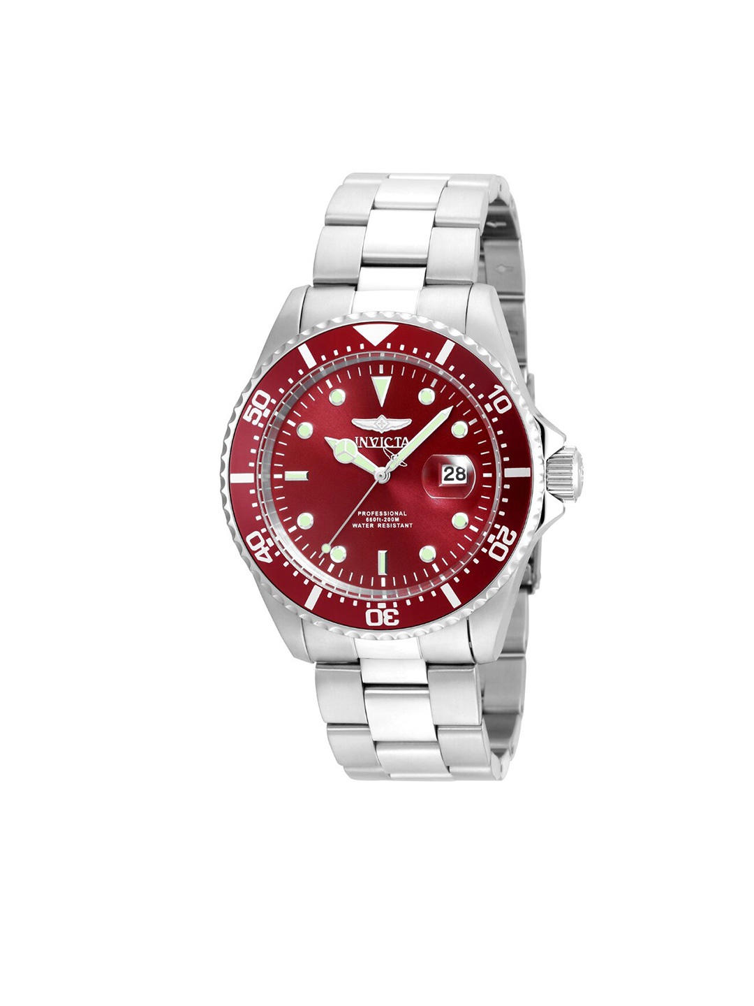 

Invicta Men Textured Dial & Stainless Steel Straps Analogue Watch 22048, Silver