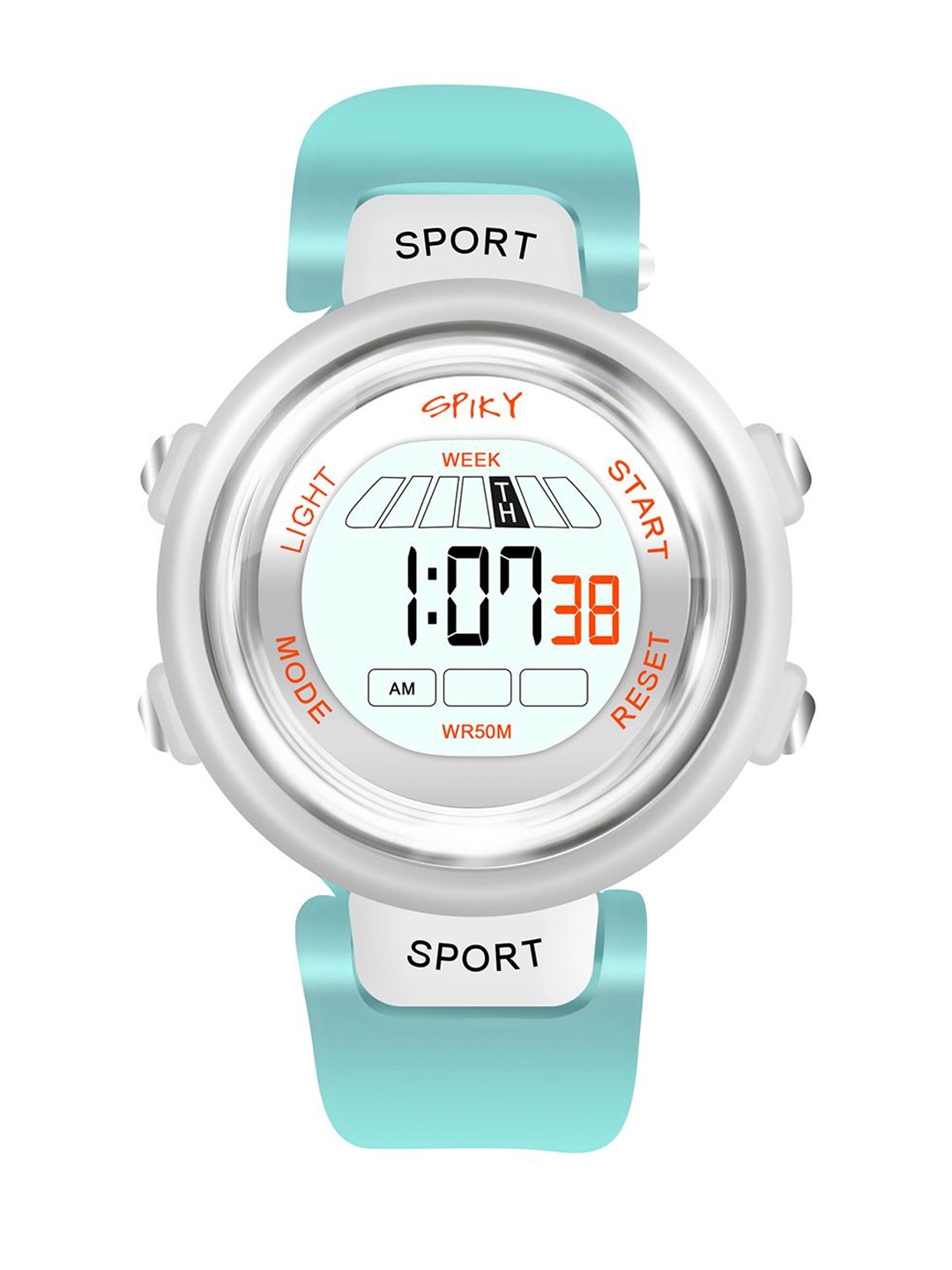 

Spiky Kids Digital Automatic Watch SPKEVA23_C2_TURQ, Turquoise blue
