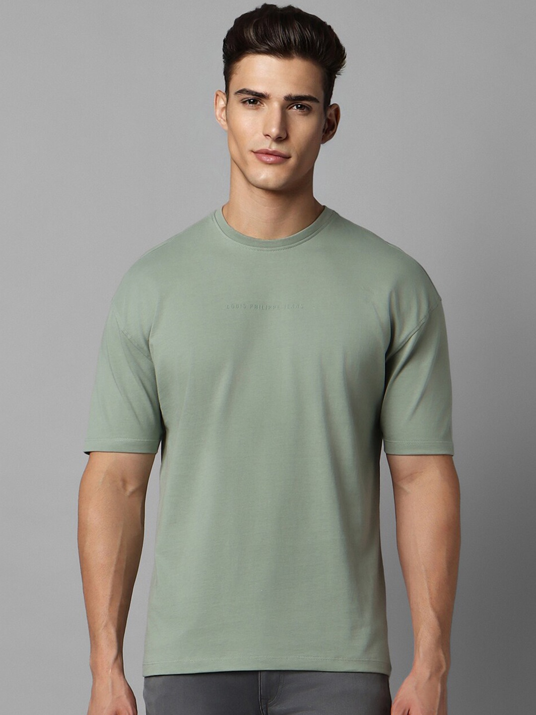 

Louis Philippe Jeans Round Neck T-shirt, Green