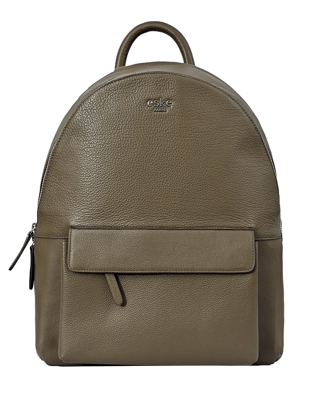 

Eske Xavier Unisex Water Resistance Leather Backpack with Compression Straps Up to 14 Inch, Taupe