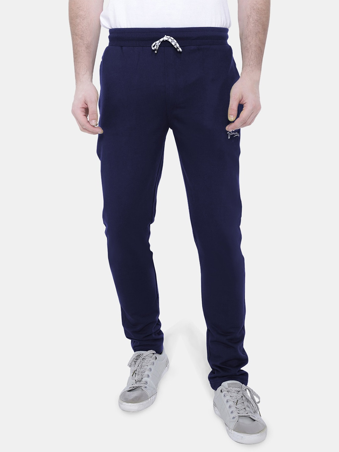

FILMAX ORIGINALS Men Straight Fit Pure Cotton Track Pant, Navy blue