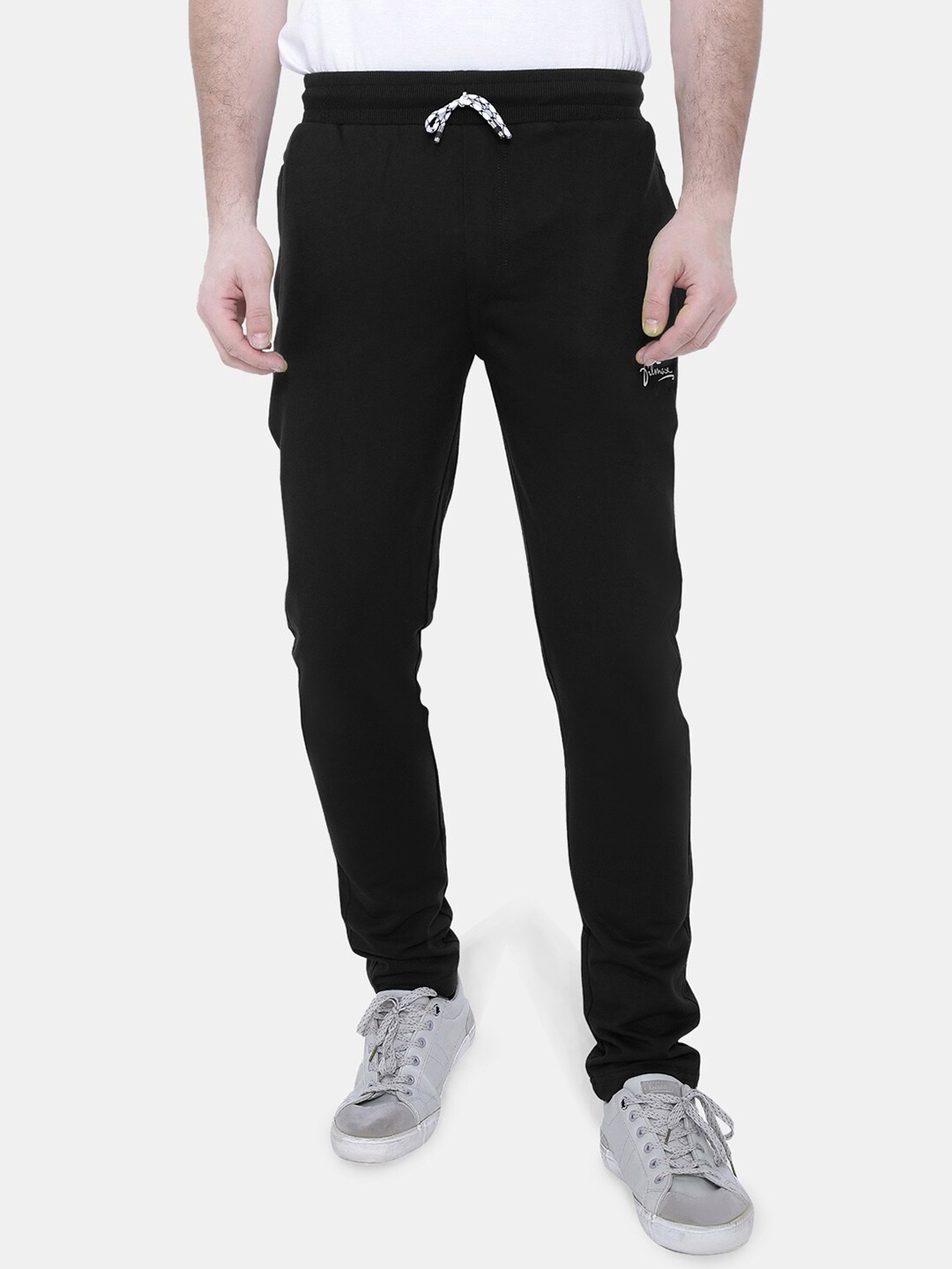 

FILMAX ORIGINALS Men Straight Fit Pure Cotton Track Pants, Black