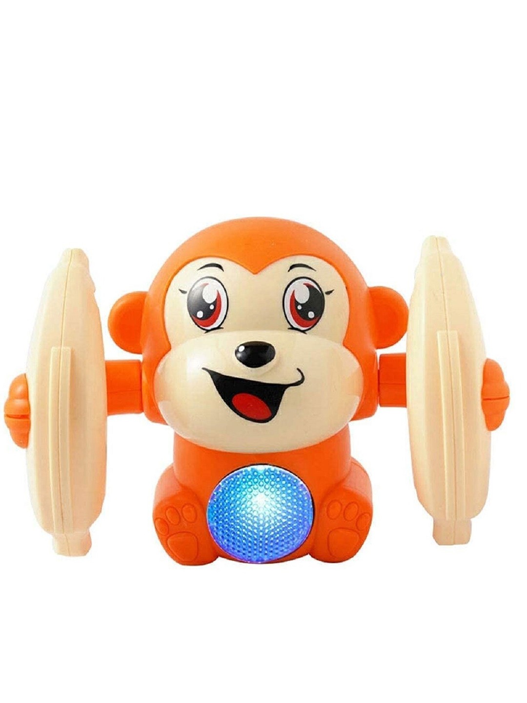 

OPINA Kids Dancing and Spinning Monkey Toy With Light And Music, Blue