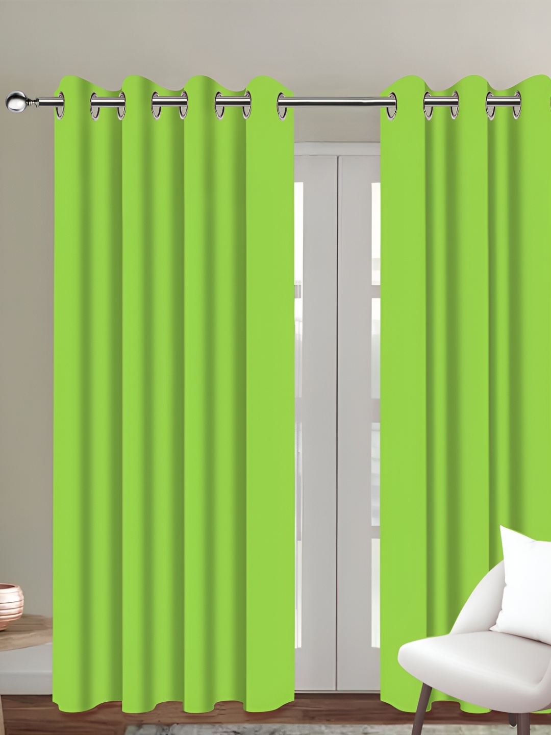 

Airwill Green 2 Pcs Room Darkening Cotton Door Curtain