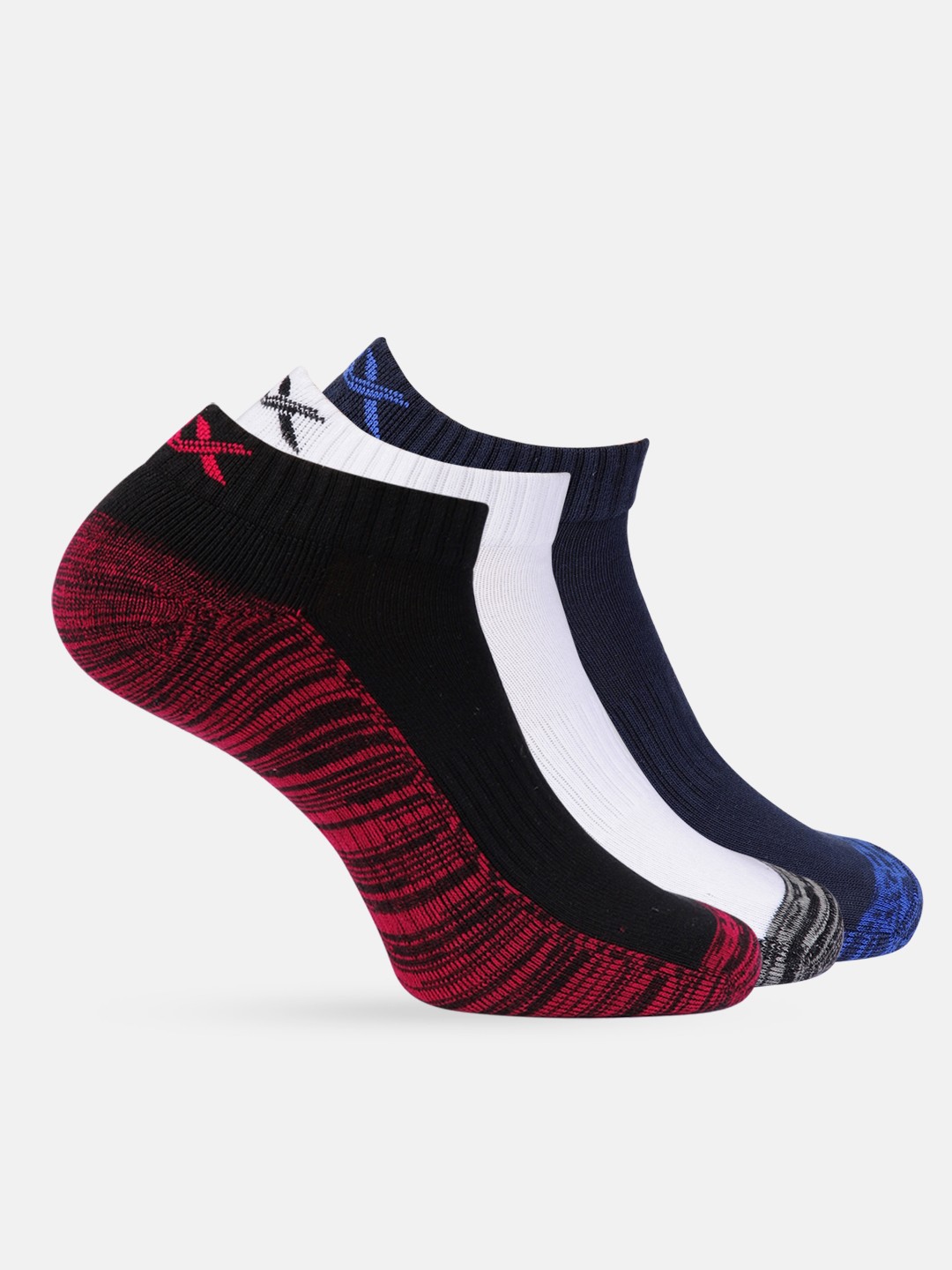 

HRX by Hrithik Roshan Men Set of 3 Ankle Length Socks, Multi