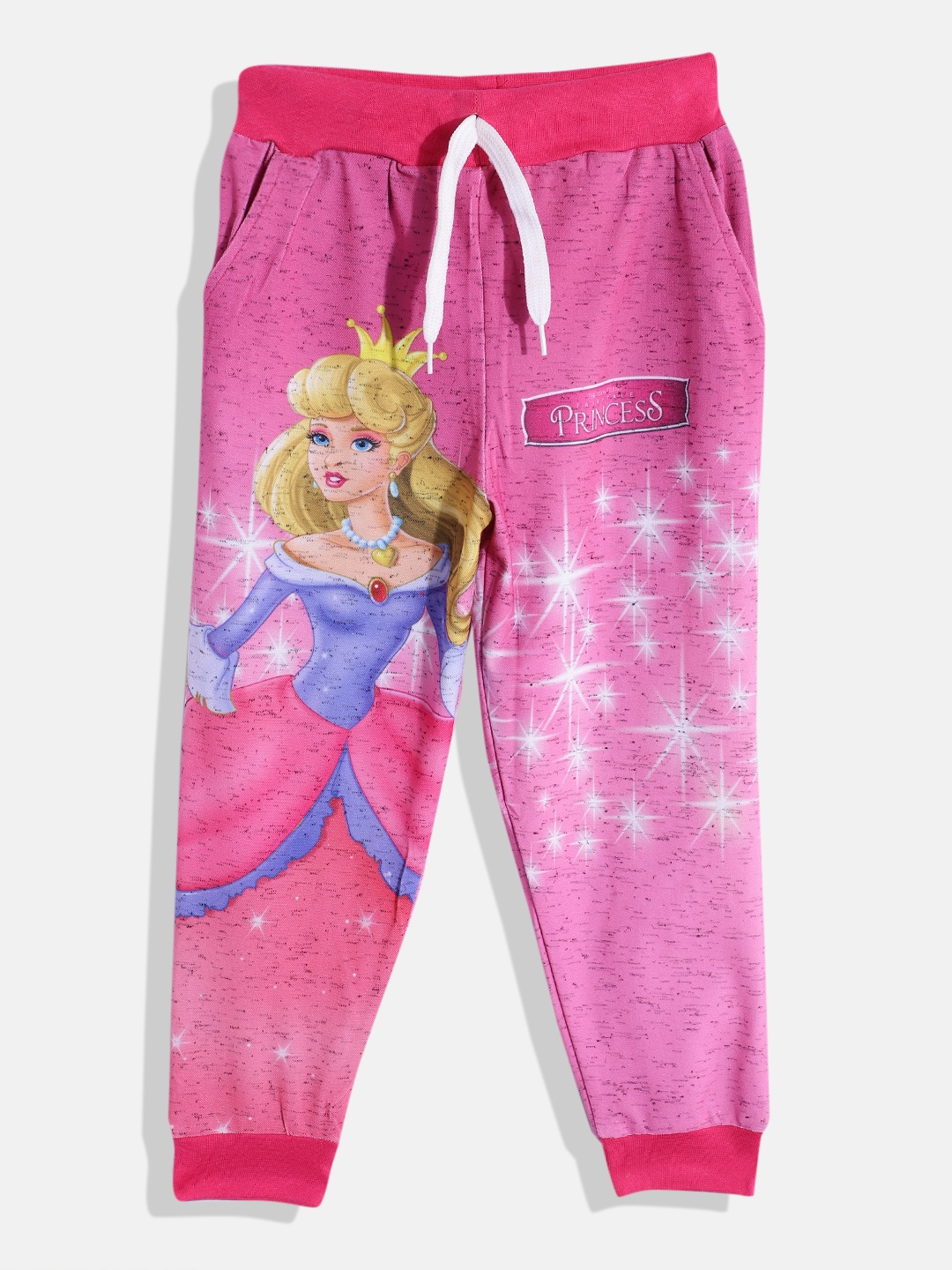 

Eteenz Girls Barbie Print Detail Premium Cotton Joggers, Pink