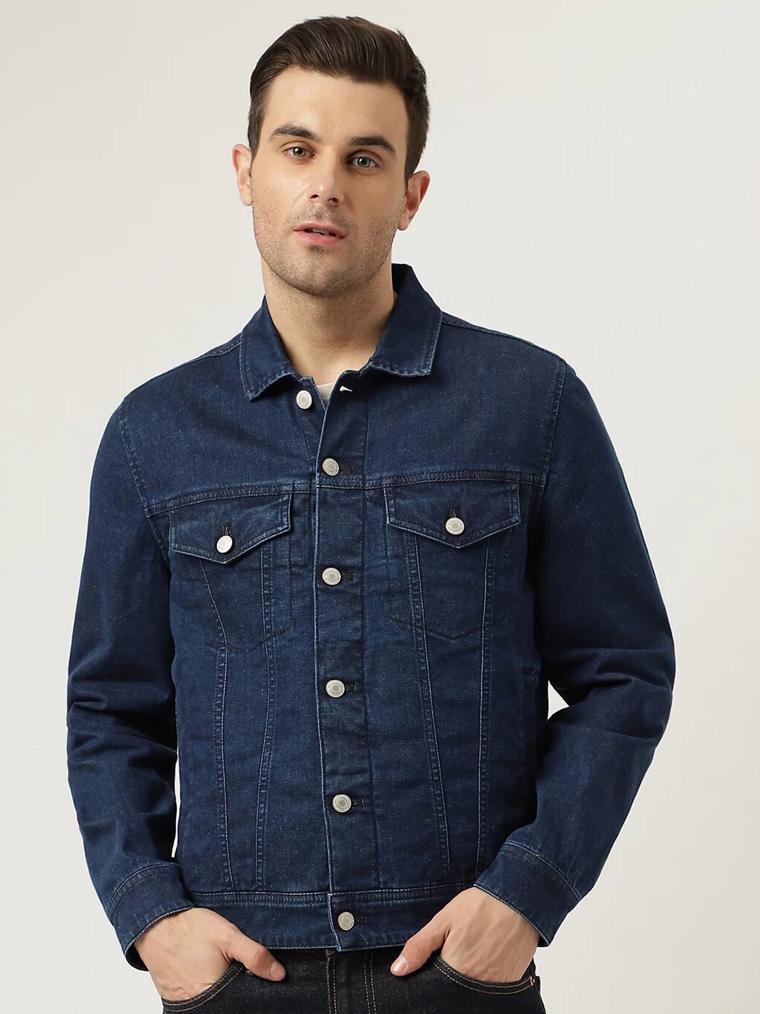 

Marks & Spencer Spread Collar Denim Jacket, Blue