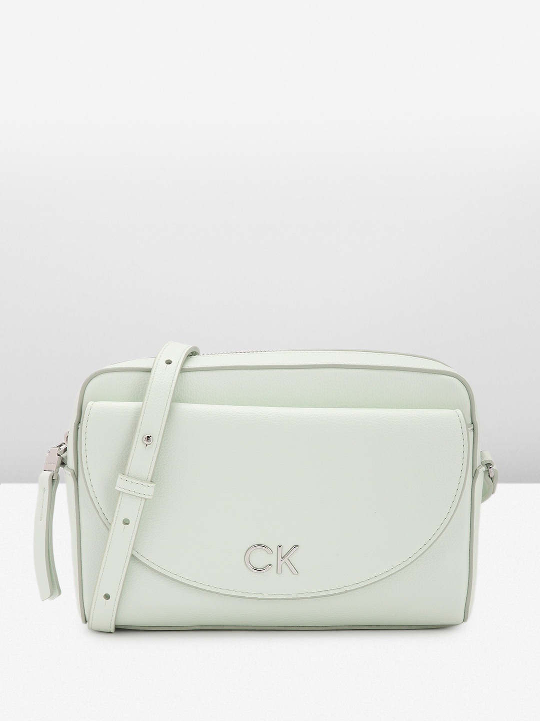 

Calvin Klein Women Solid Sling Bag, Green