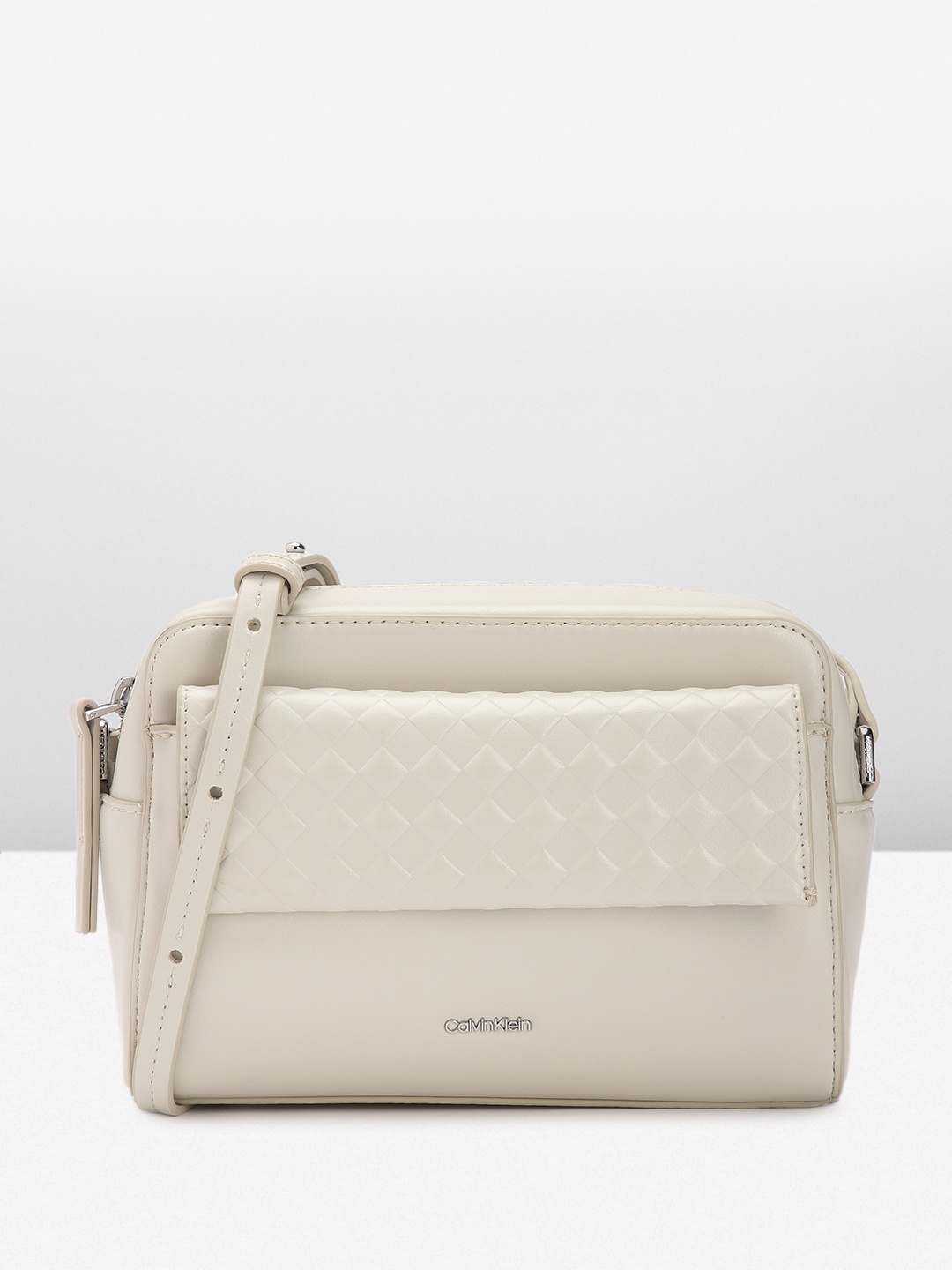 

Calvin Klein Quilted Sling Bag, Grey