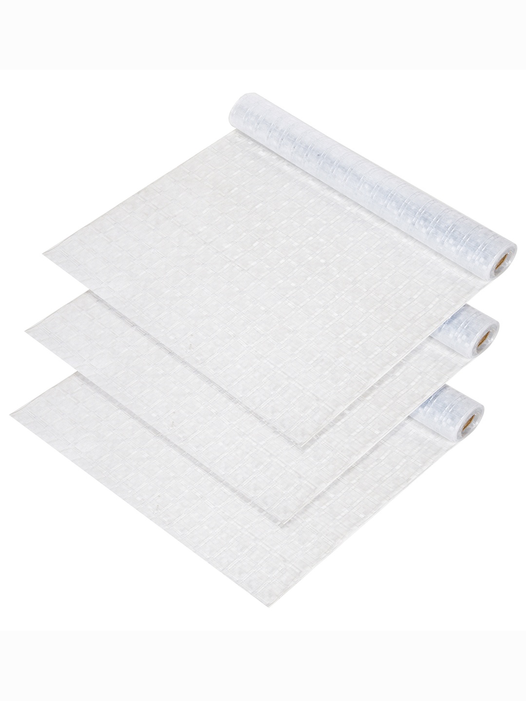 

Kuber Industries White 3 Pieces Shelf Liner Organisers
