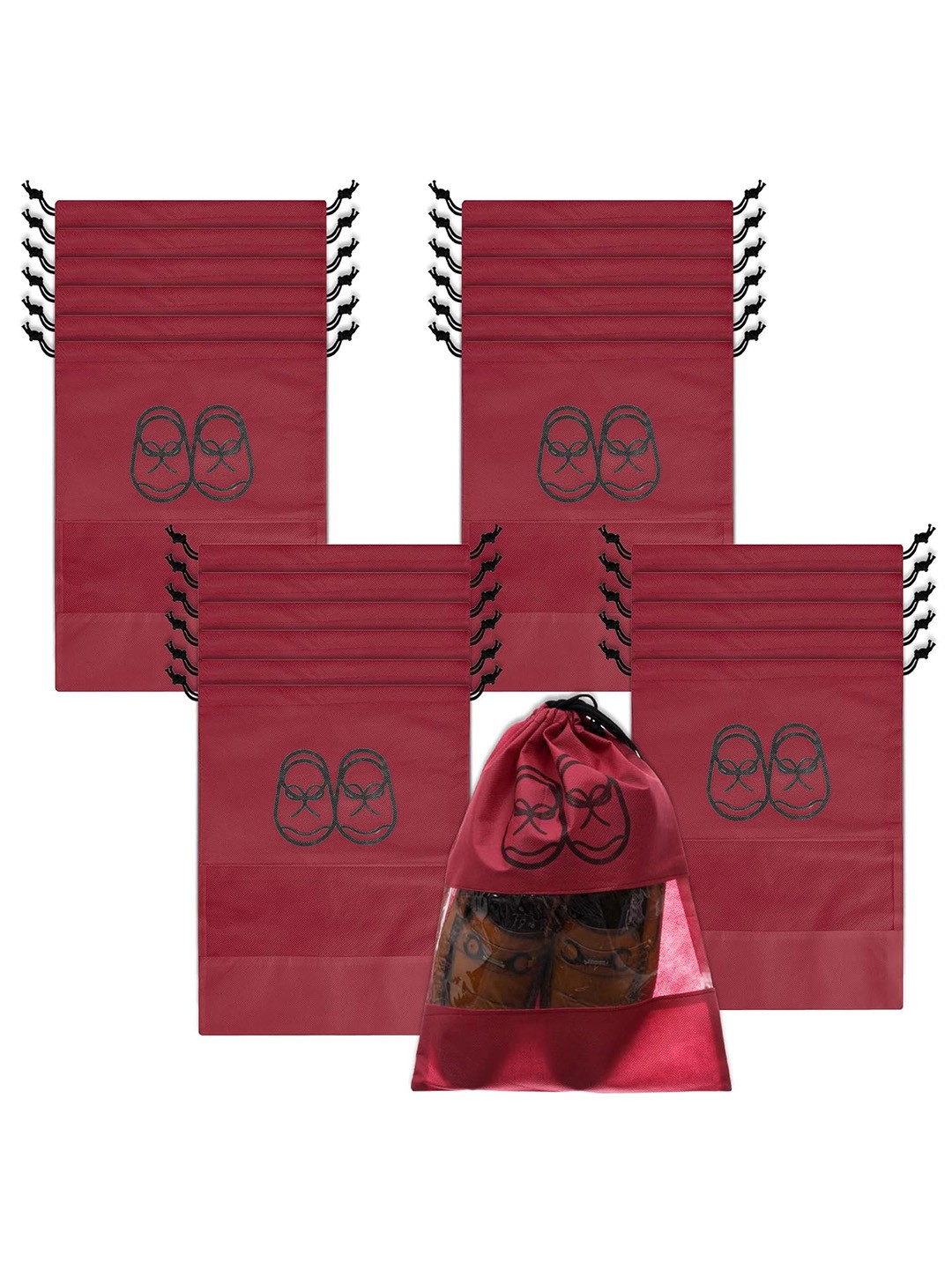 

Kuber Industries Maroon 24 Pack Regular Organisers