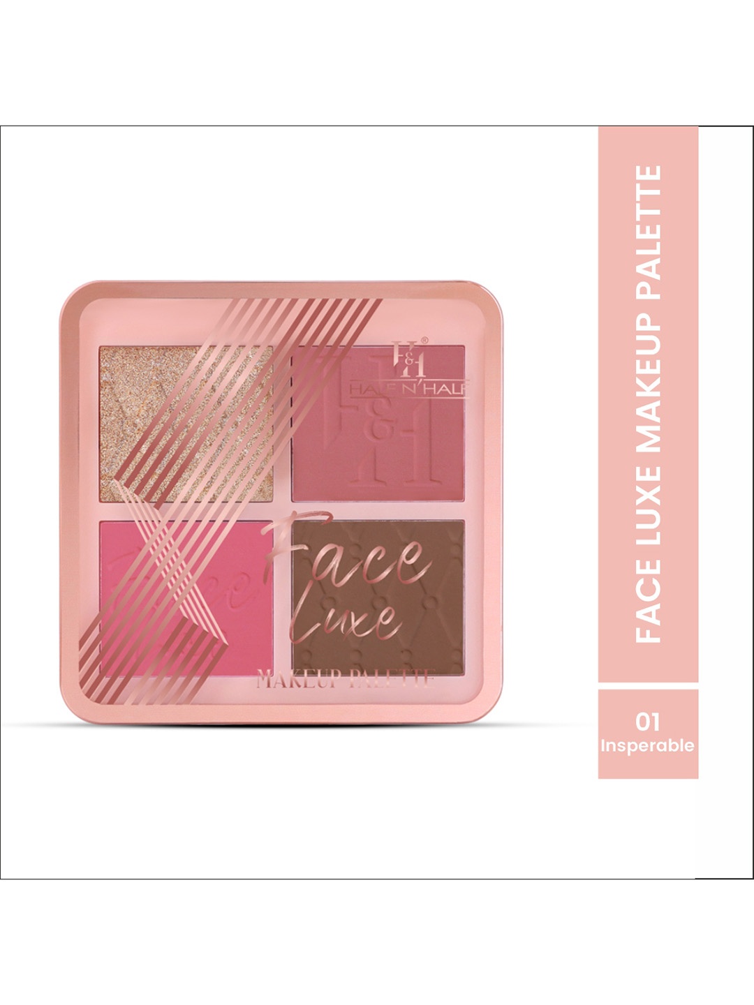 

Half N Half Face Luxe Makeup Palette - Inseparable, Pink