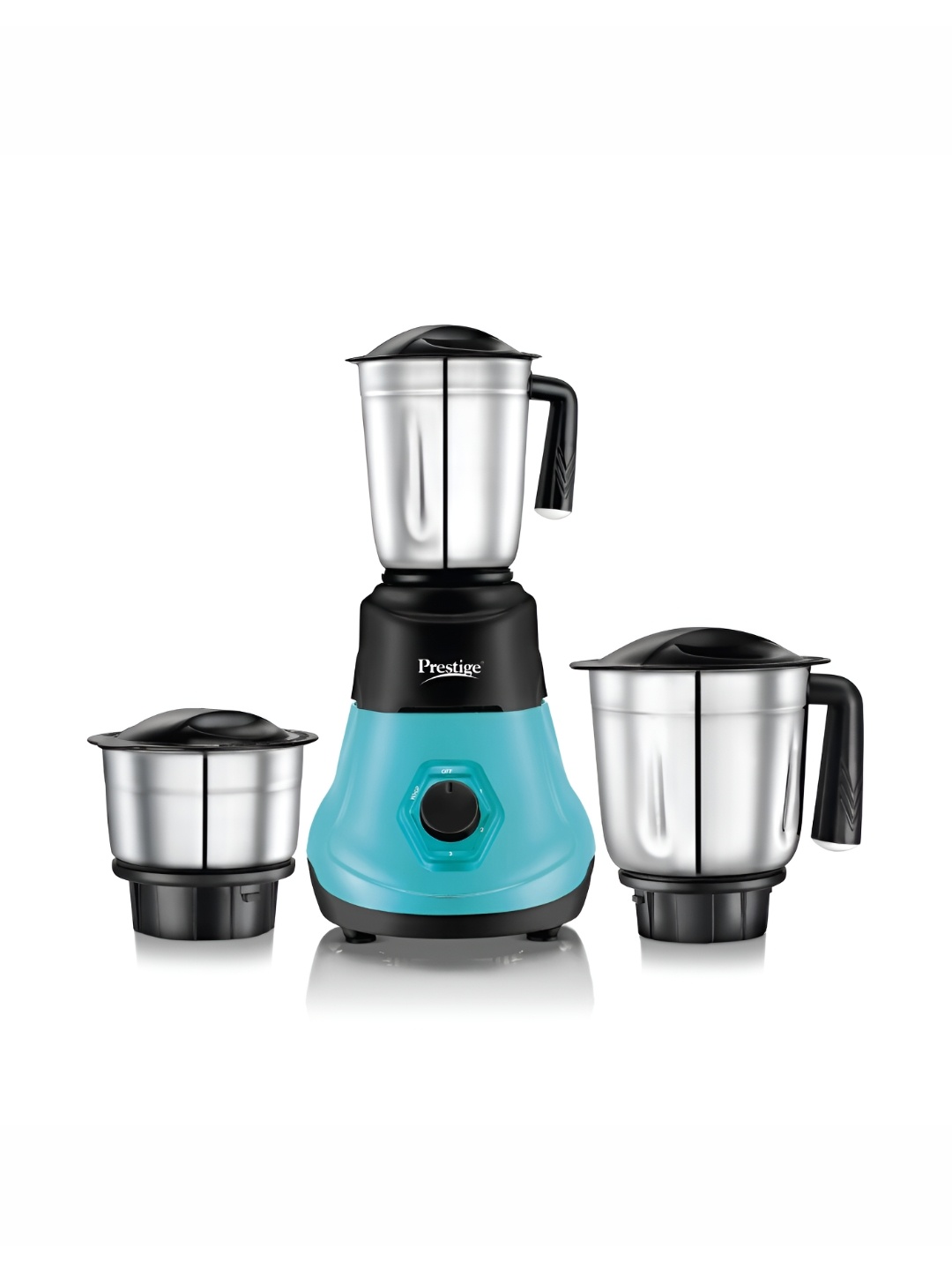 

Prestige Silver toned & Black 500W Mixer Grinder 3 SS Jars