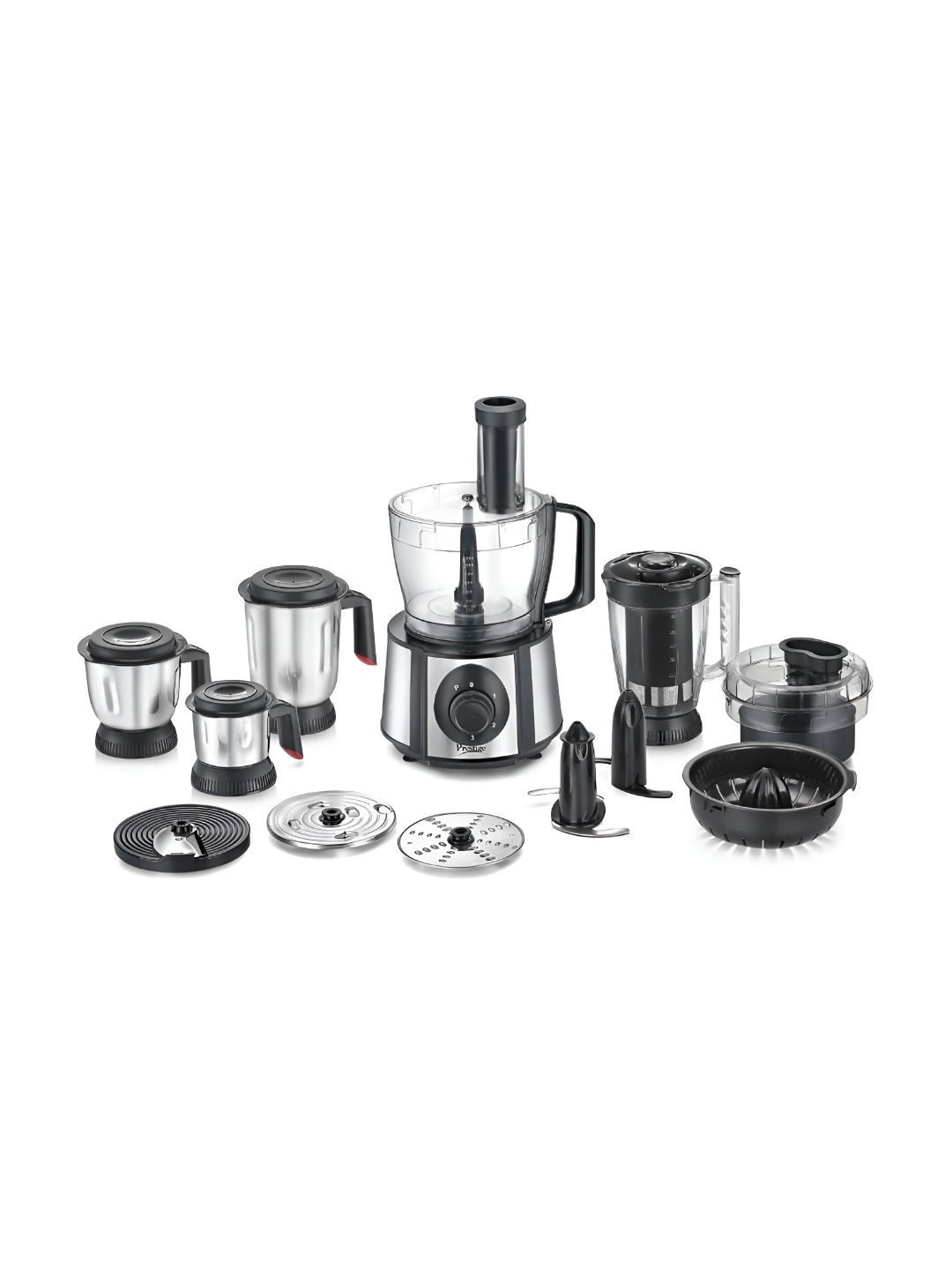 

Prestige Silver toned & Black Amica Super 1000W 5 Jars Mixer Grinder