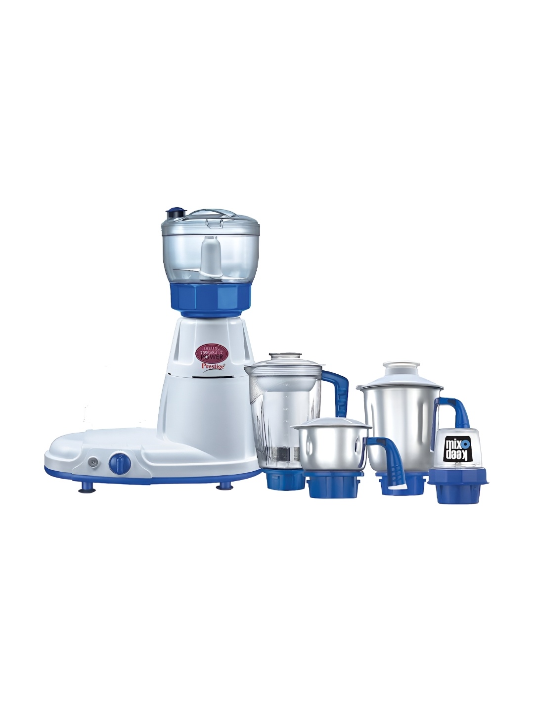 

Prestige Blue 5 Pcs Delux LS 750 W Mixer Grinder 1500 ml-1500 ml-300 ml