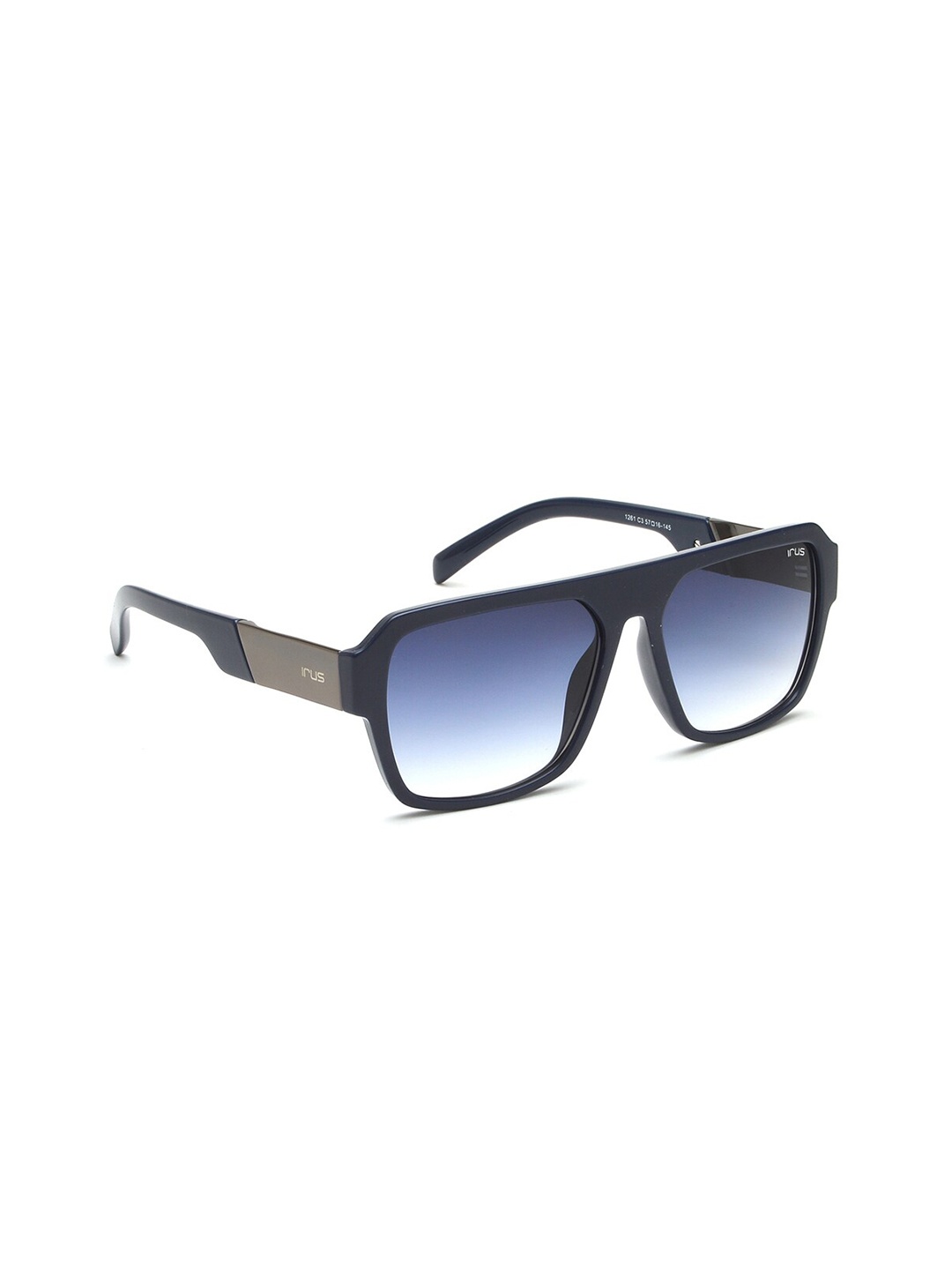 

IRUS by IDEE Men Square Sunglasses With UV Protected Lens IRS1261C3SG, Blue