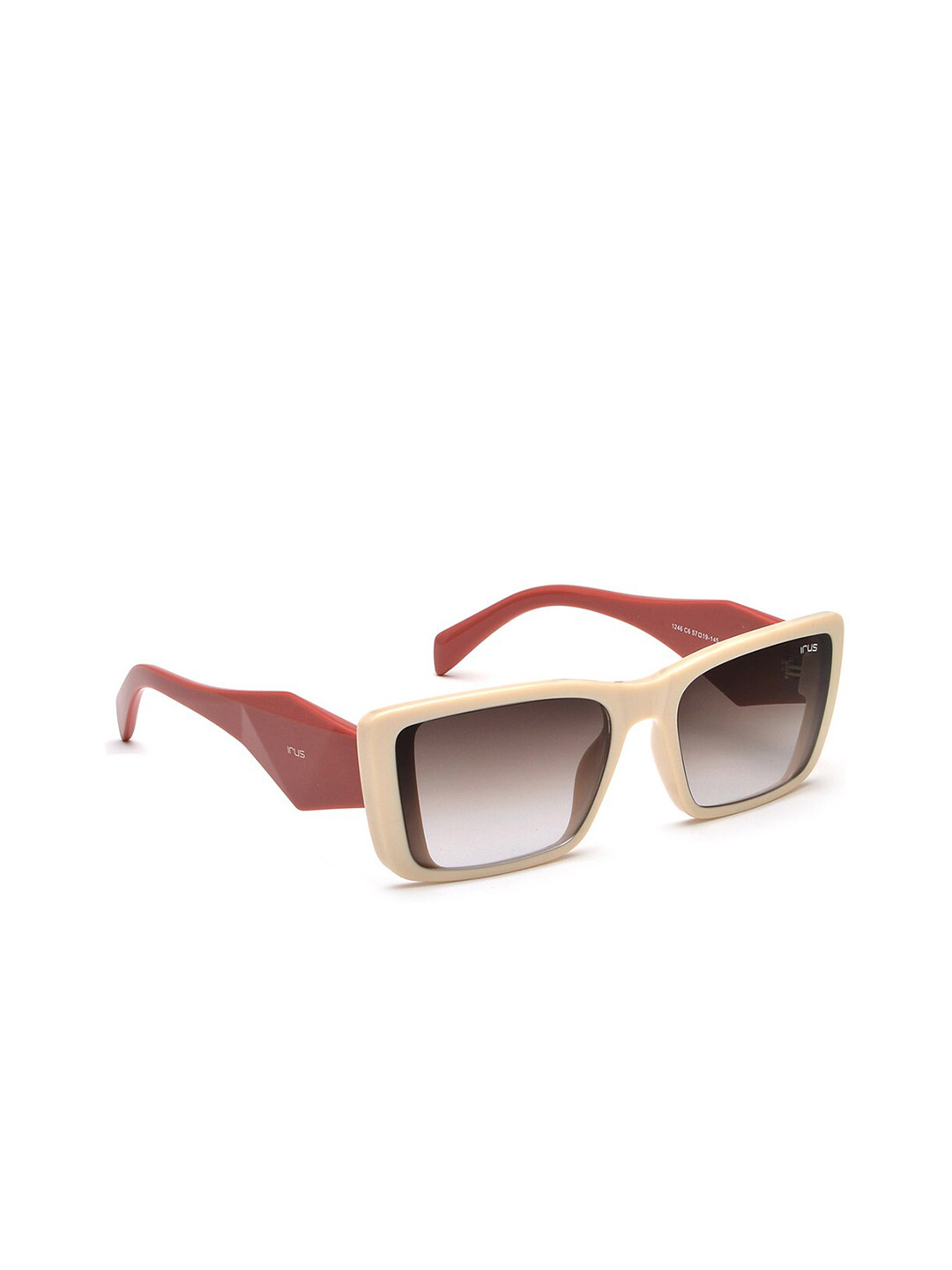 

IRUS by IDEE Women Full Rim Square Sunglasses with UV Protected Lens IRS1246C6SG, Grey