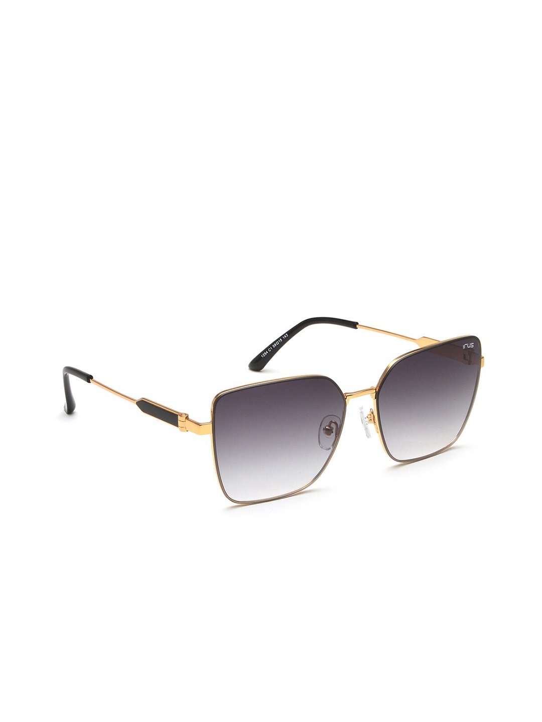 

IRUS by IDEE Women Square Sunglasses with UV Protected Lens IRS1254C1SG, Grey
