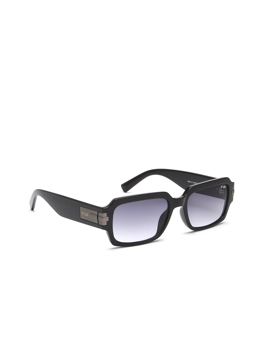 

IRUS by IDEE Men Rectangle Sunglasses with UV Protected Lens IRS1260C1SG, Grey