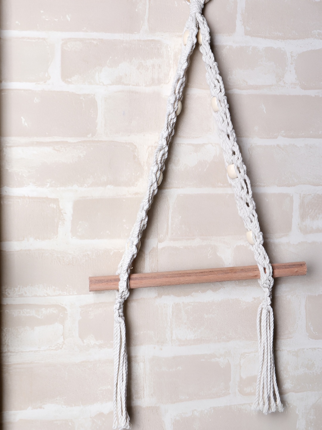 

Akaar White Self Designed Macrame Hanging Wall Decor