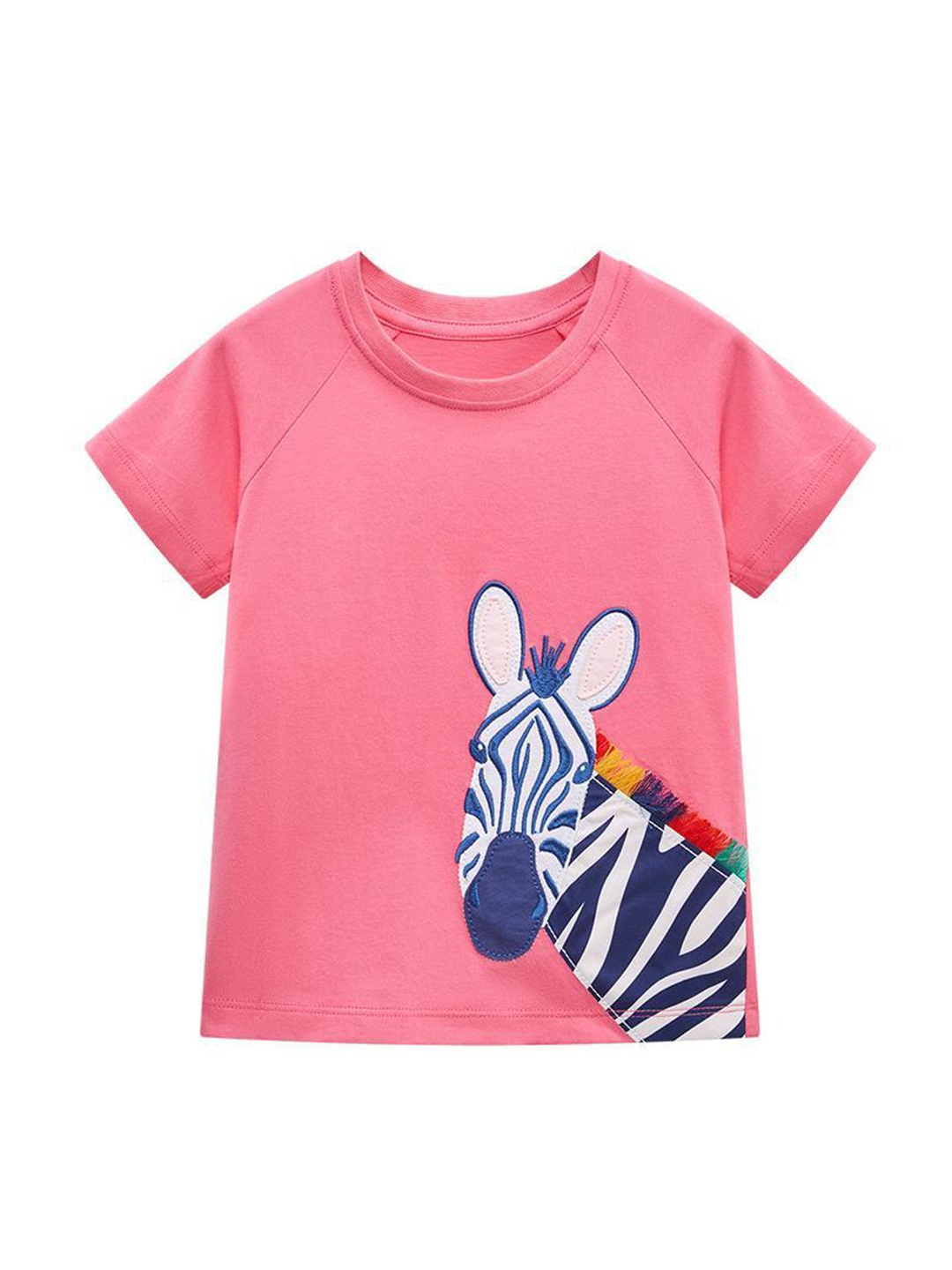 

StyleCast Girls Pink Graphic Printed Cotton Casual T-shirt