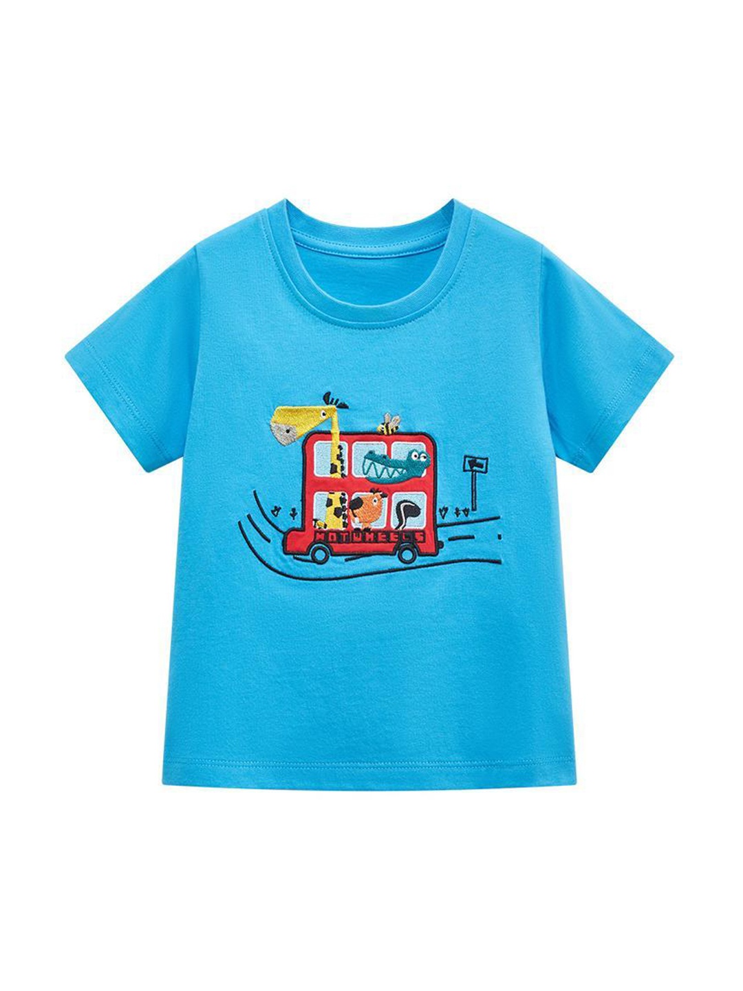 

StyleCast Kids Blue Graphic Printed Cotton Casual T-shirt