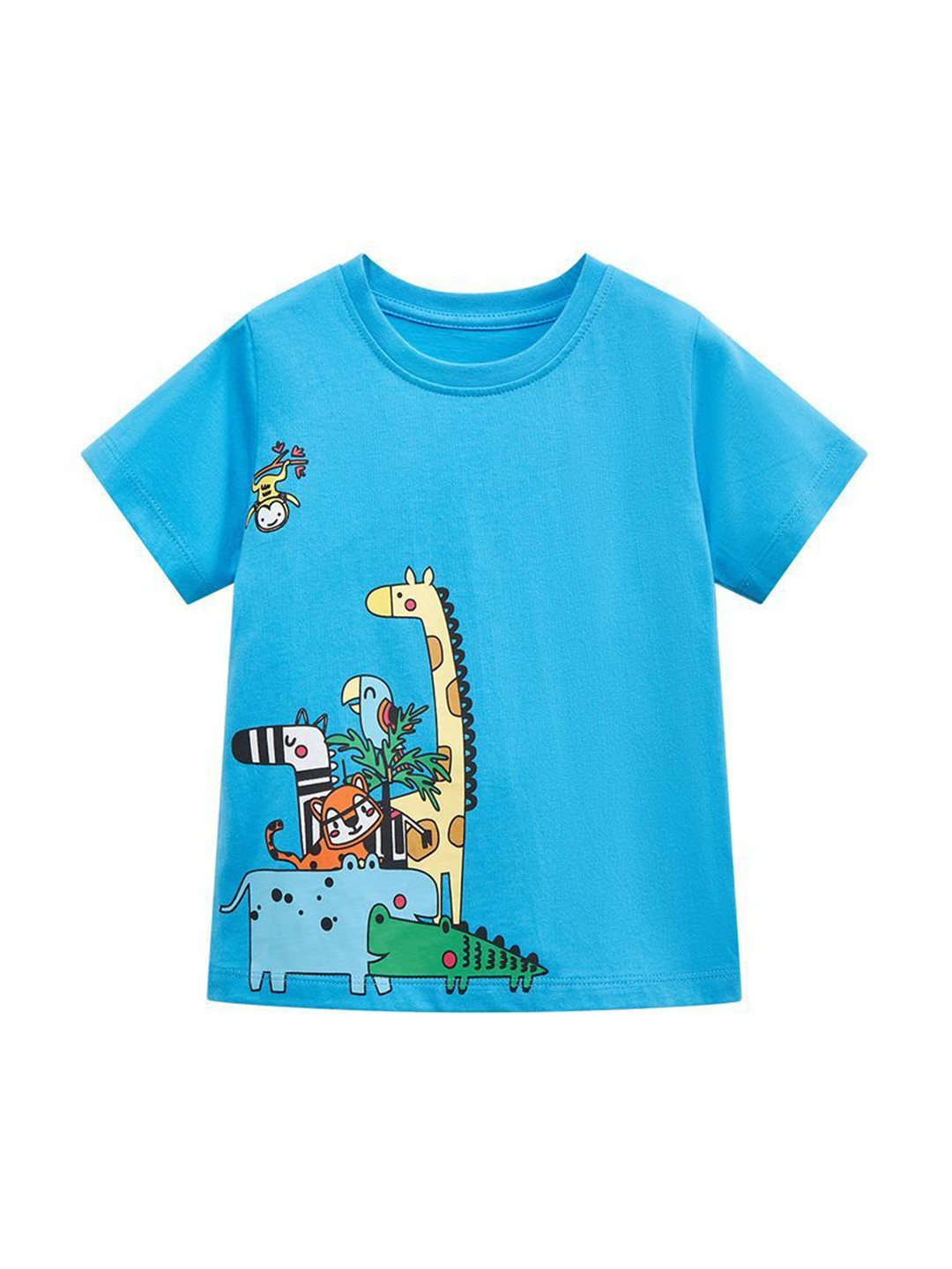 

StyleCast Kids Printed Cotton Regular Fit Round Neck T-shirt, Blue
